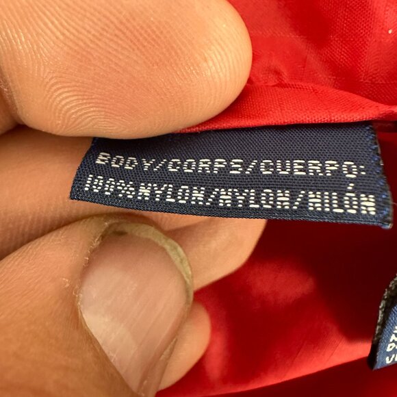 Tommy Jeans Men's Windbreaker Jacket Size S Red 100% Nylon - Picture 8 of 9